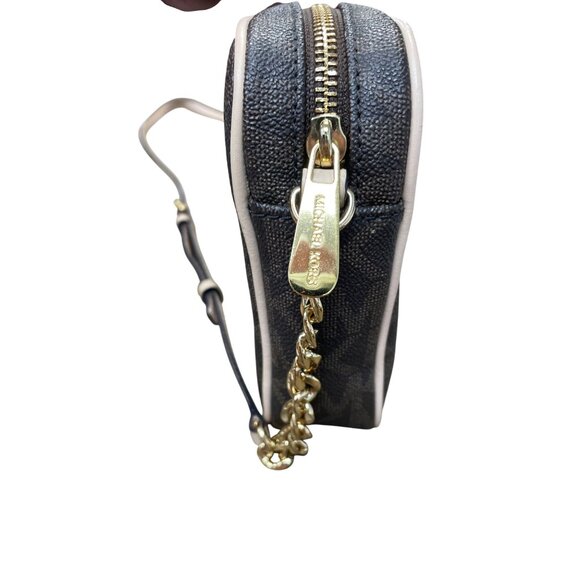 Michael Kors womans brown Jet Set Travel Large Logo Crossbody Bag SKU 9224 - Picture 8 of 15